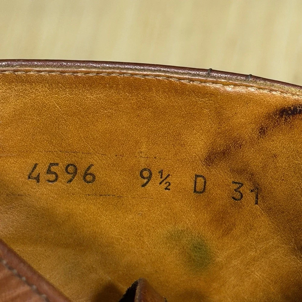 Vintage Cole Haan Boots Men 9.5 Chukka Brown Leather Lace Ankle Italy